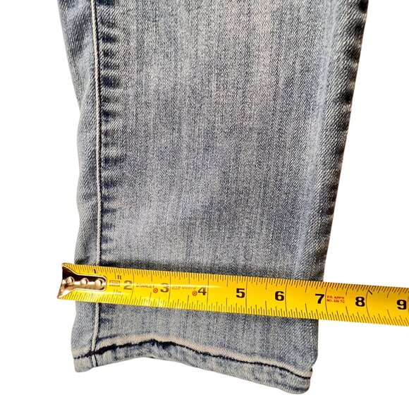 Democracy Blue Jeans Ab Technology Stretch Denim Womens Sz 10 Pockets - Picture 13 of 16